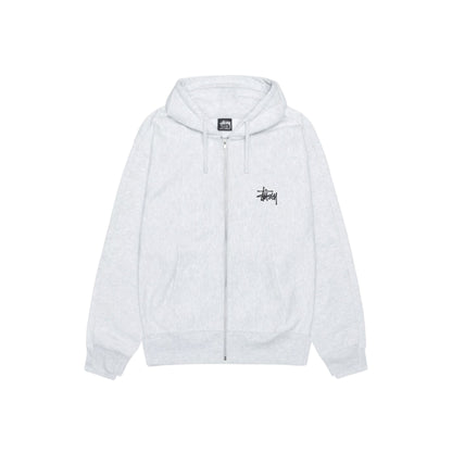 BASIC STÜSSY ZIP HOODIE - זקט סטוסי לבן - SNOWKICK’S