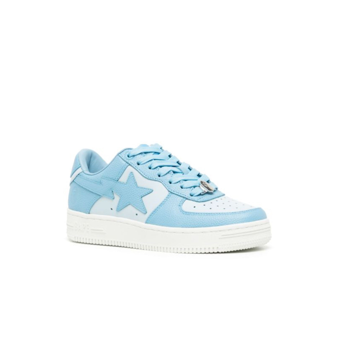 Bape logo-patch leather sneakers - נעלי בייפ - SNOWKICK’S