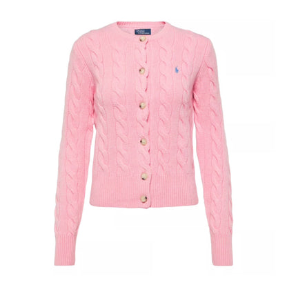 Pink Wool and cashmere cardigan - סריג ראלף לורן - SNOWKICK’S