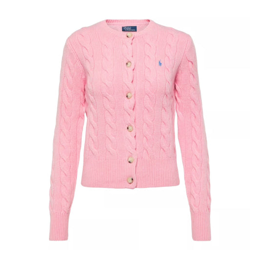 Pink Wool and cashmere cardigan - סריג ראלף לורן - SNOWKICK’S