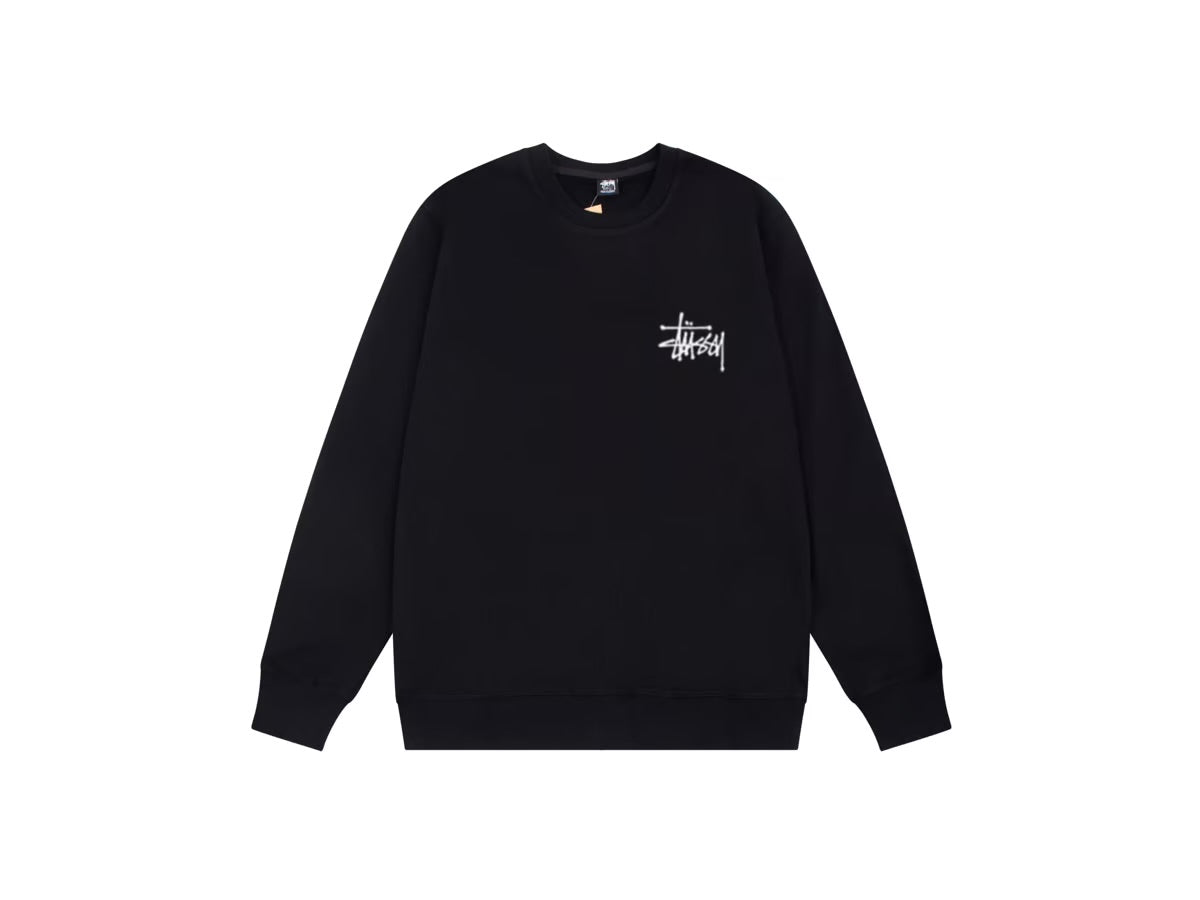 Basic Stussy Hoodie - פוטר סטוסי שחור - SNOWKICK’S