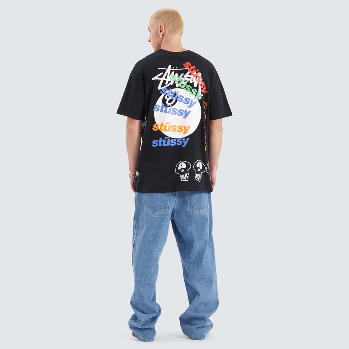 Stussy Test Strike Pigment Dyed Tee - חולצת סטוסי שחורה - SNOWKICK’S