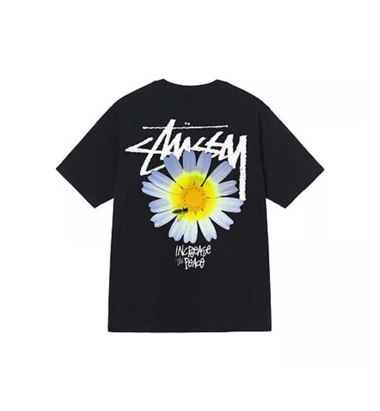 Stussy ITP Flower T-Shirt -  חולצת סטוסי שחורה - SNOWKICK’S