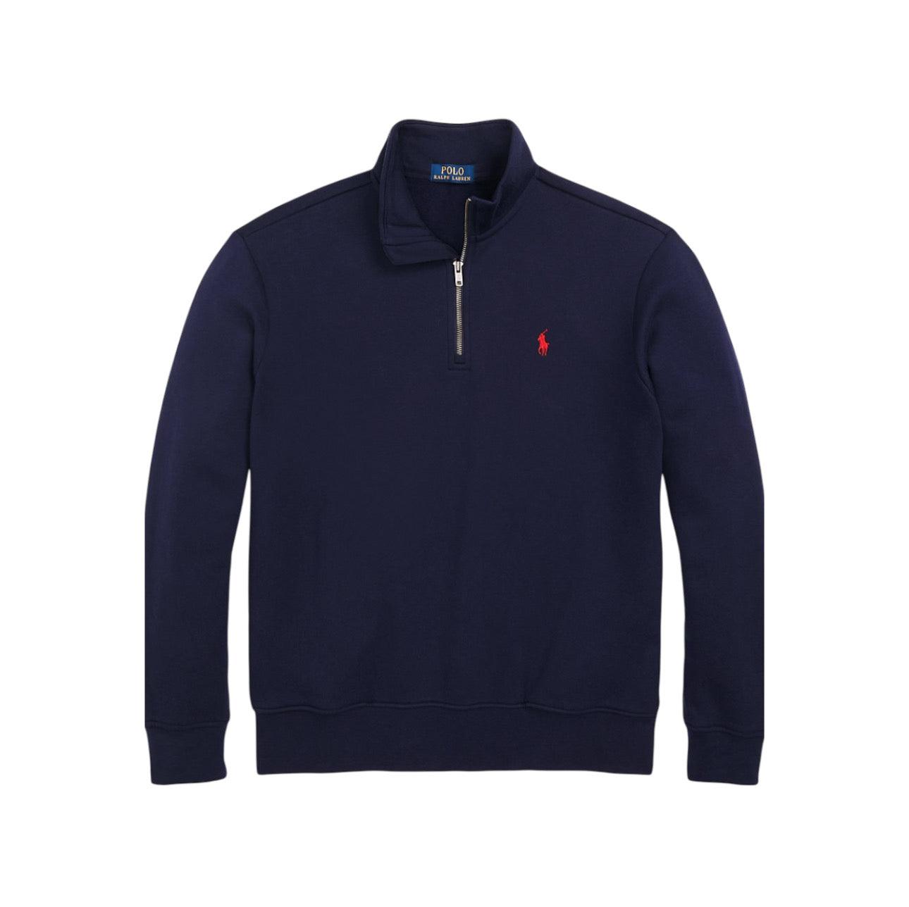 Ralph Lauren Navy Quarter Zipped Sweatshirt - סווטצירט ראלף לורן - Snowkicks