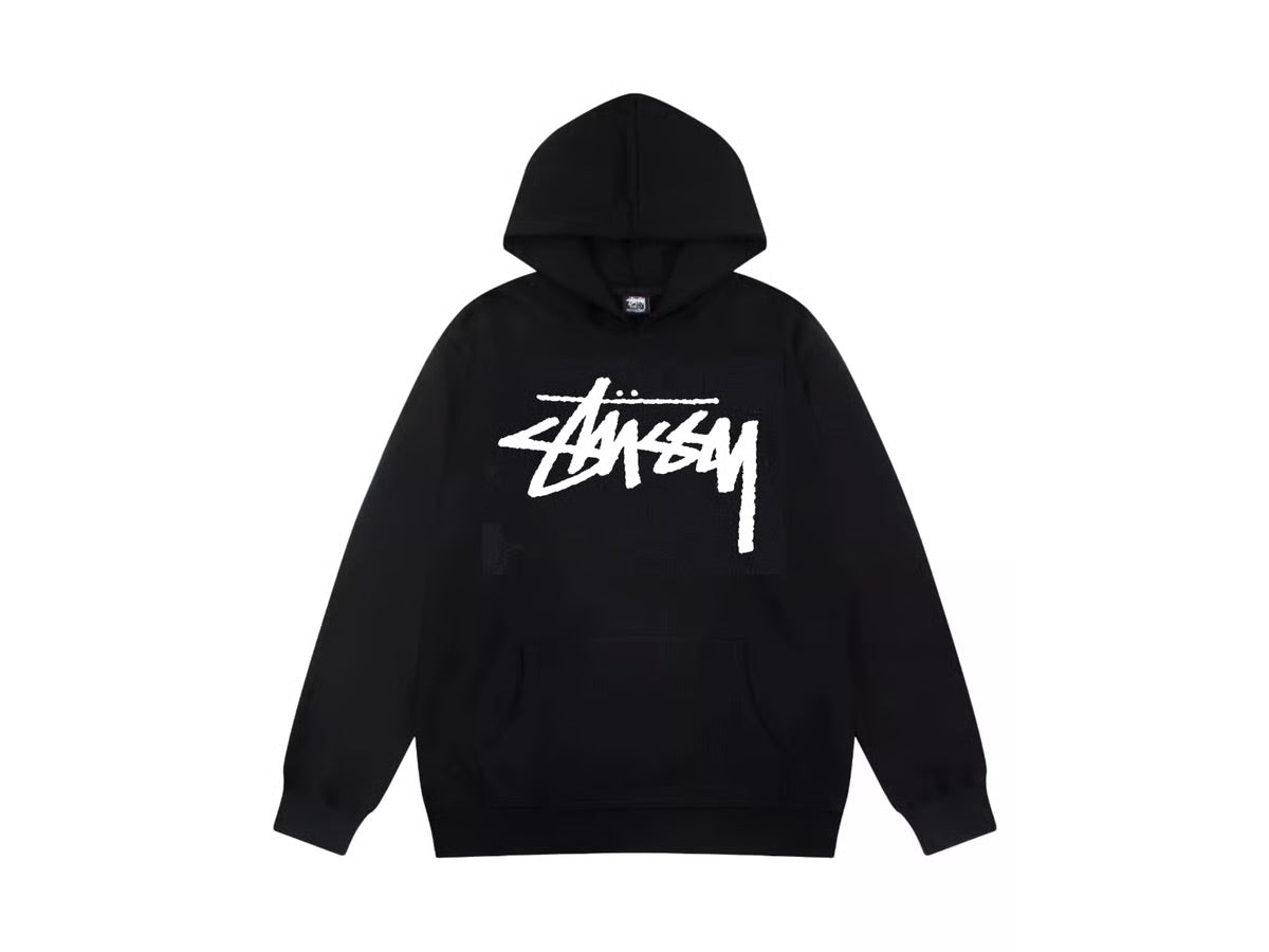 Stussy Classic Hoodie - פוטר סטוסי שחור - SNOWKICK’S
