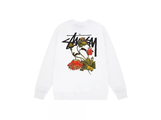 Stussy Spring20 Blossom Hoodie - פוטר סטוסי לבן - SNOWKICK’S