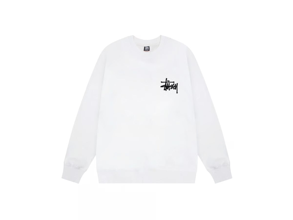Basic Stussy Hoodie - פוטר סטוסי לבן - SNOWKICK’S
