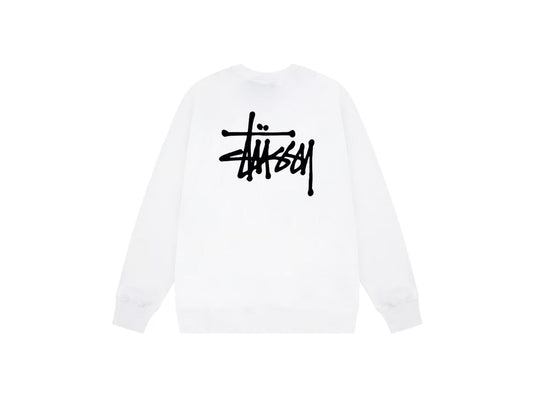 Basic Stussy Hoodie - פוטר סטוסי לבן - SNOWKICK’S