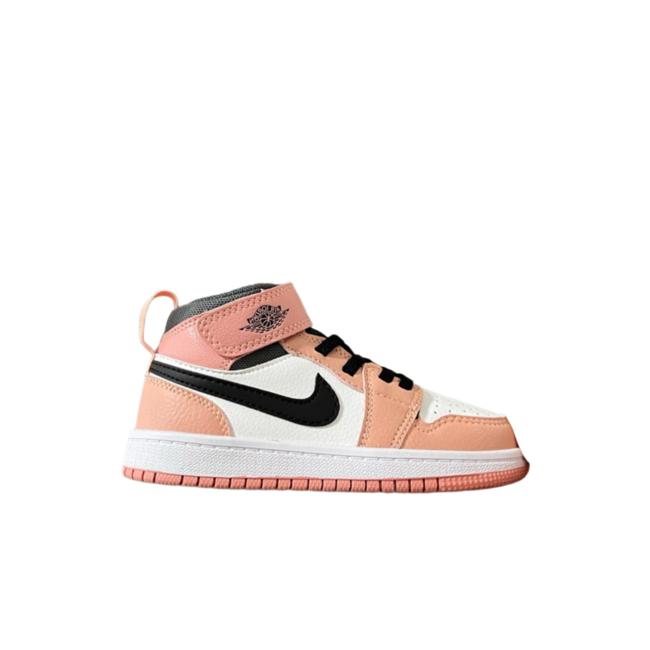 Air Jordan 1 High Top Velcro Kids Nude White | אייר ג'ורדן ילדים