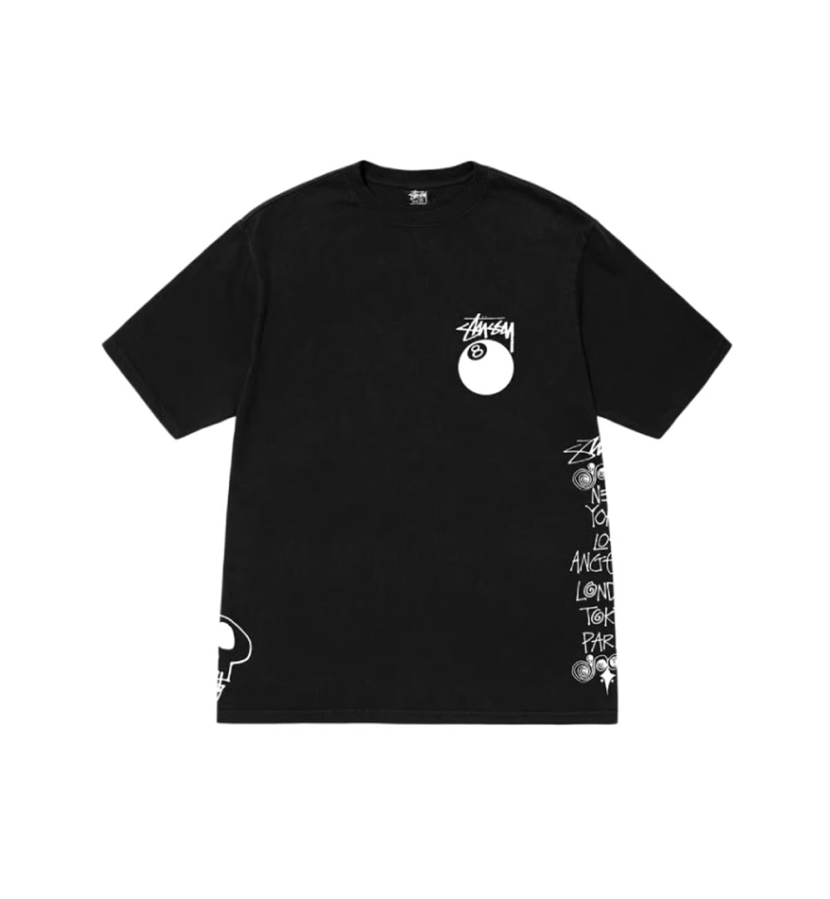 Stussy Test Strike Pigment Dyed Tee - חולצת סטוסי שחורה - SNOWKICK’S