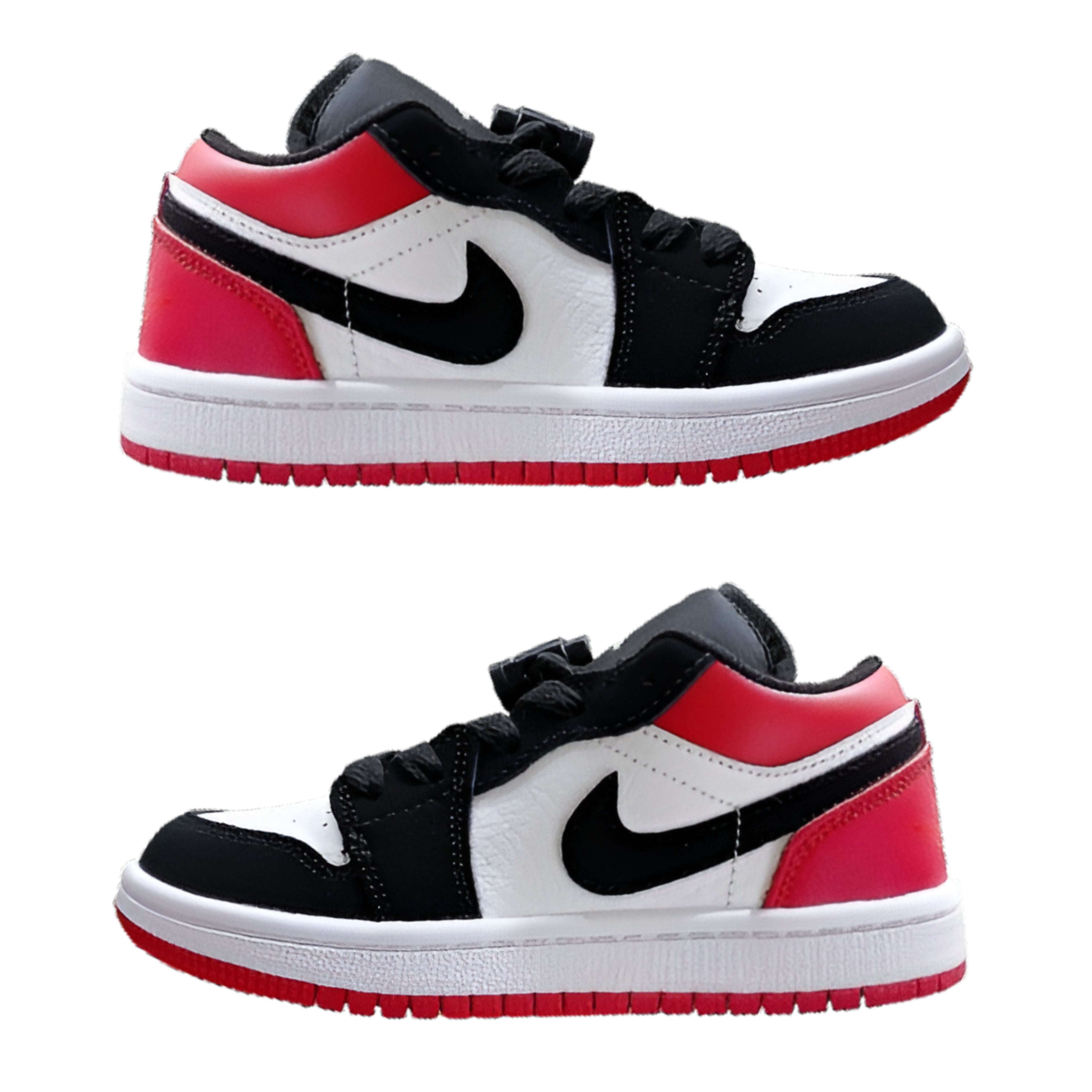 Air Jordan 1 low Top Elastic Buckle Kids White Red Shade | אייר ג'ורדן ילדים