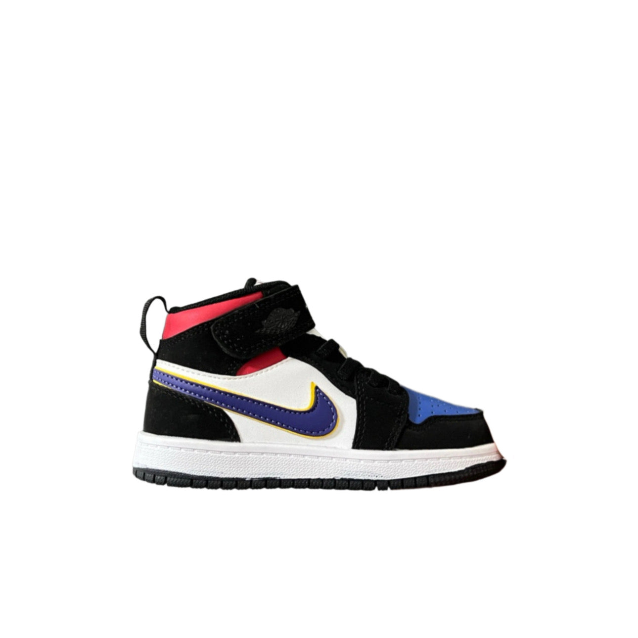 Air Jordan 1 High Top Velcro Kids Purple Black | אייר ג'ורדן ילדים