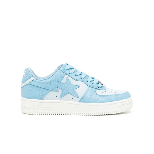 Bape logo-patch leather sneakers - נעלי בייפ - SNOWKICK’S