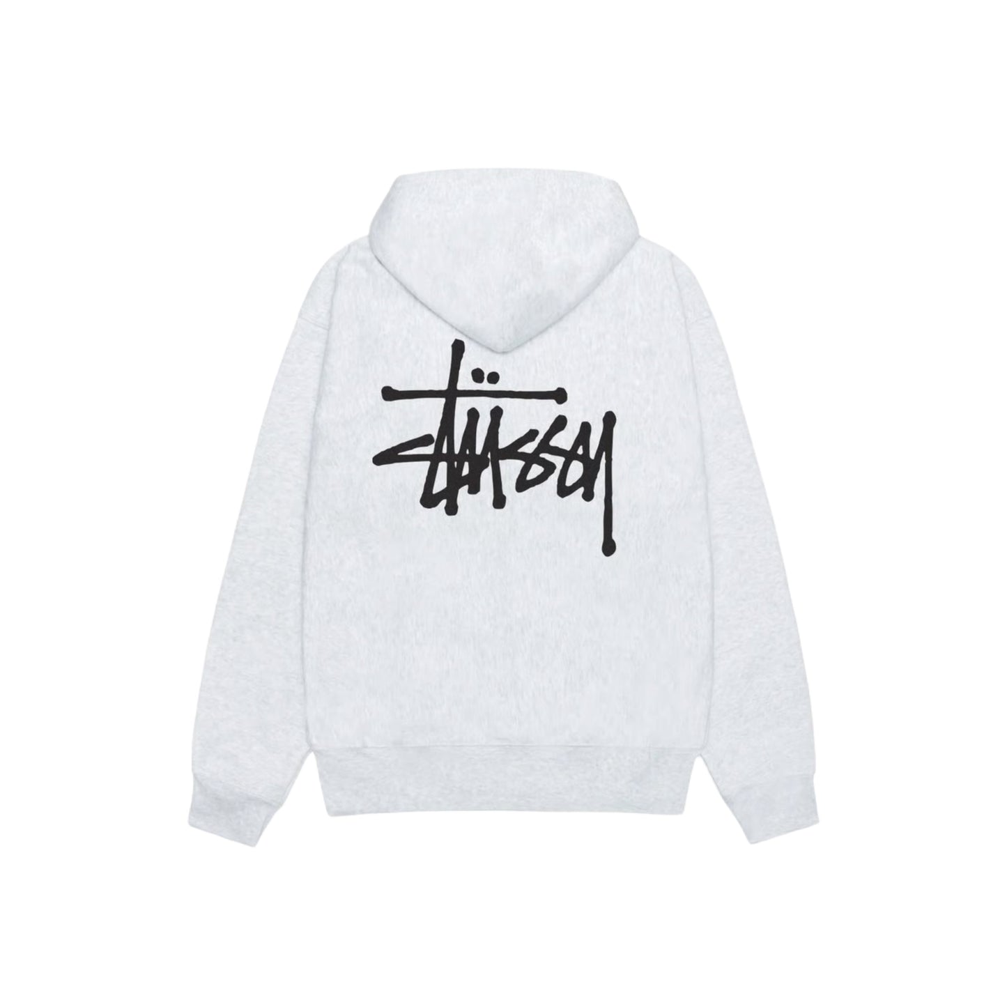 BASIC STÜSSY ZIP HOODIE - זקט סטוסי לבן - SNOWKICK’S