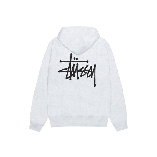 BASIC STÜSSY ZIP HOODIE - זקט סטוסי לבן - SNOWKICK’S