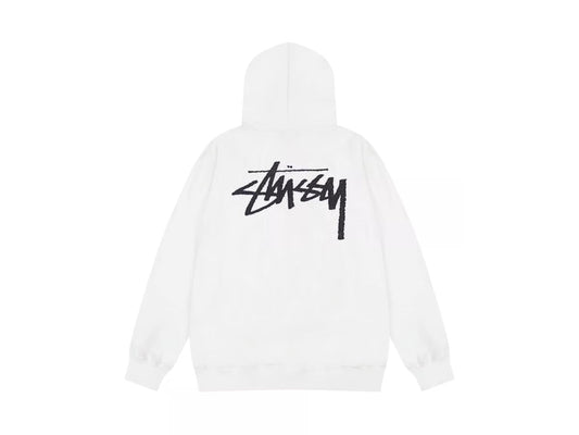 Stussy Classic Hoodie - פוטר סטוסי לבן - SNOWKICK’S