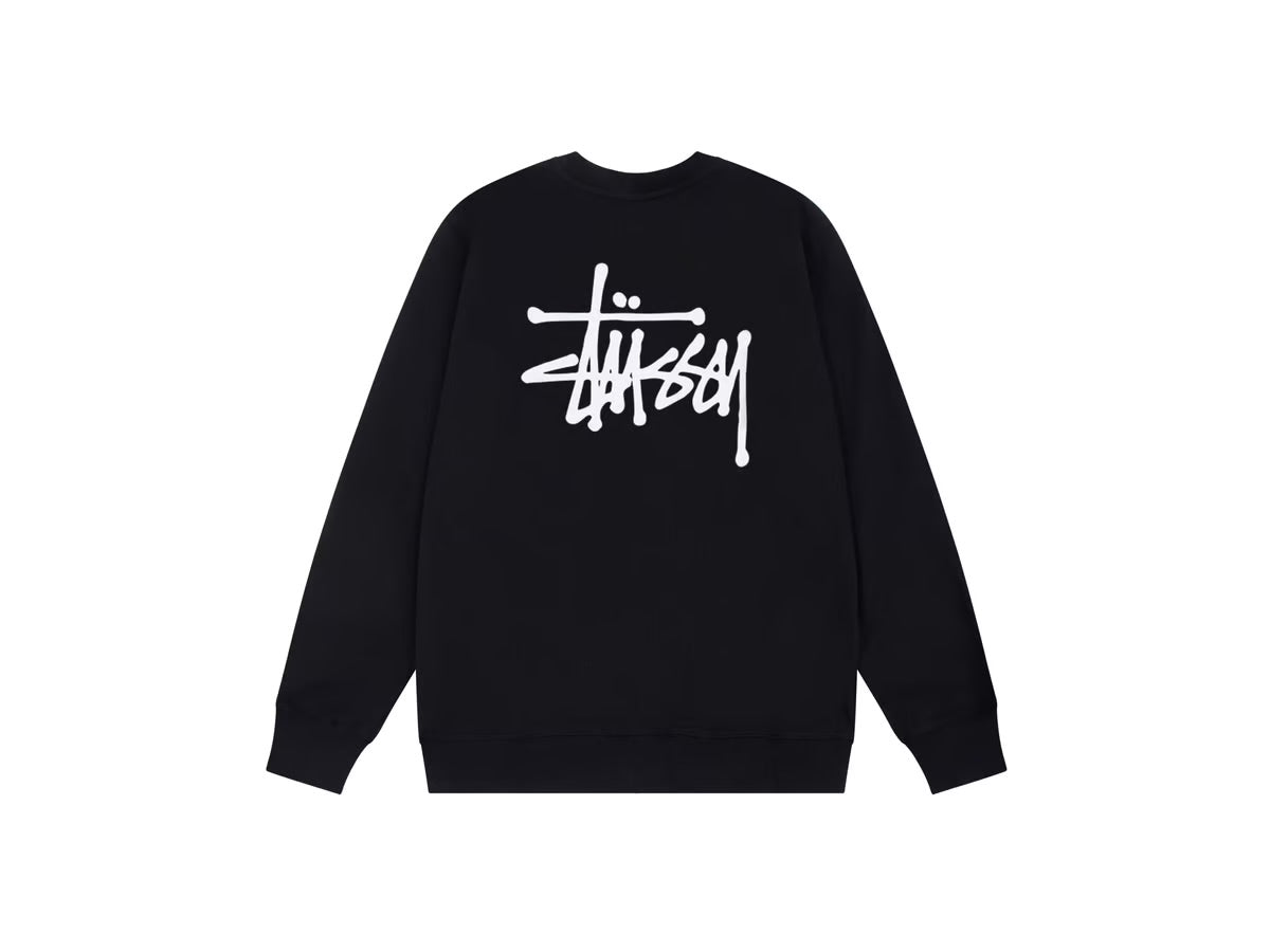 Basic Stussy Hoodie - פוטר סטוסי שחור - SNOWKICK’S