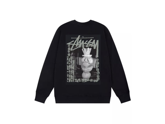 Stussy Jumper "8 Ball" - פוטר סטוסי שחור - SNOWKICK’S