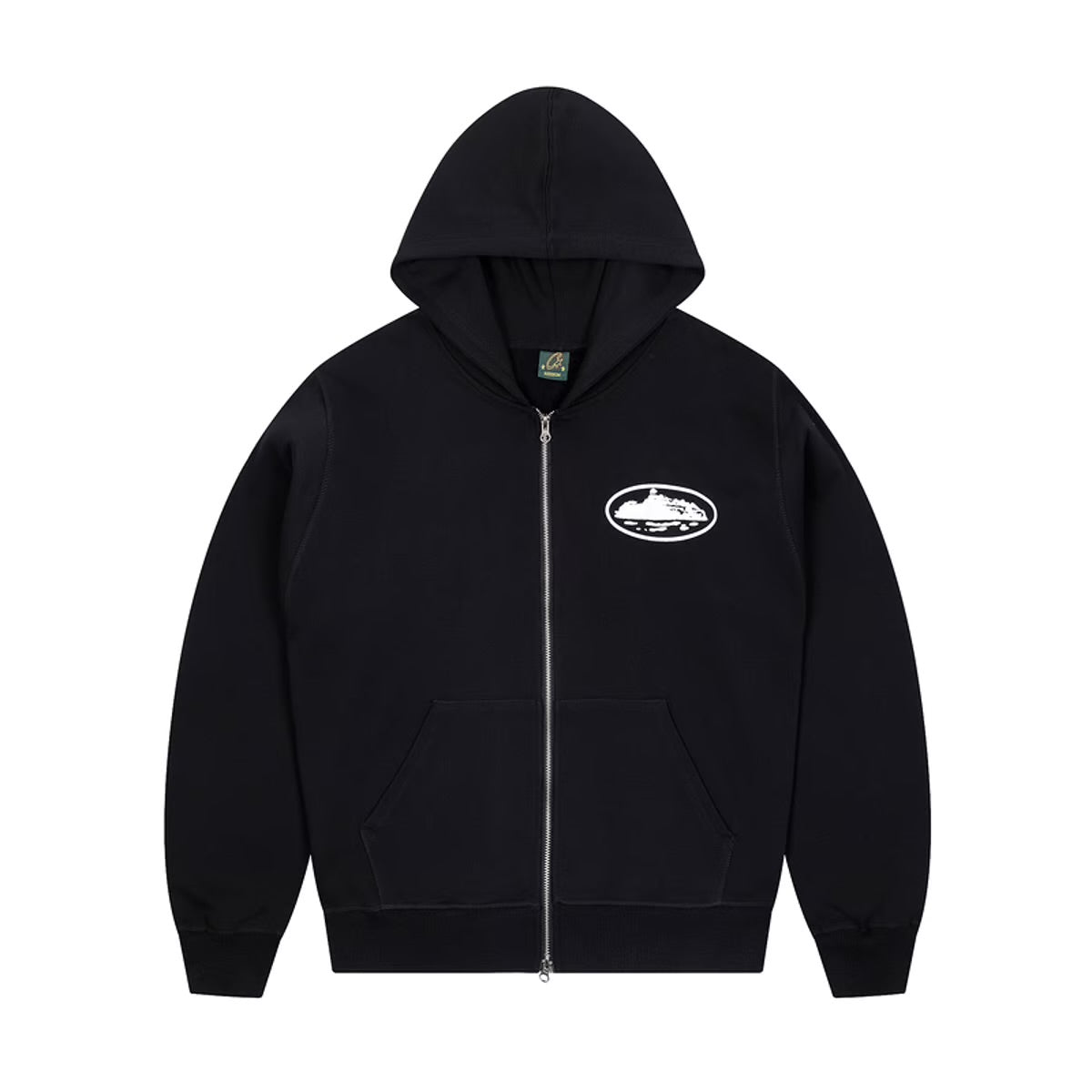 Cortiez zipped hoodie - ז'קט קורטיז שחור - SNOWKICK’S