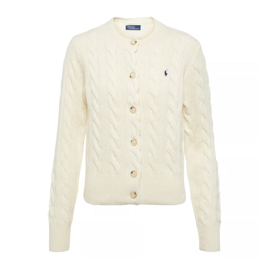 Beige Wool and cashmere cardigan - סריג ראלף לורן - SNOWKICK’S