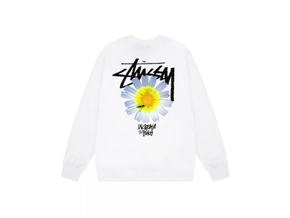 Stussy ITP Flower Hoodie - פוטר סטוסי לבן - SNOWKICK’S