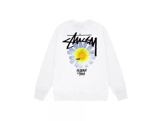 Stussy ITP Flower Hoodie - פוטר סטוסי לבן - SNOWKICK’S