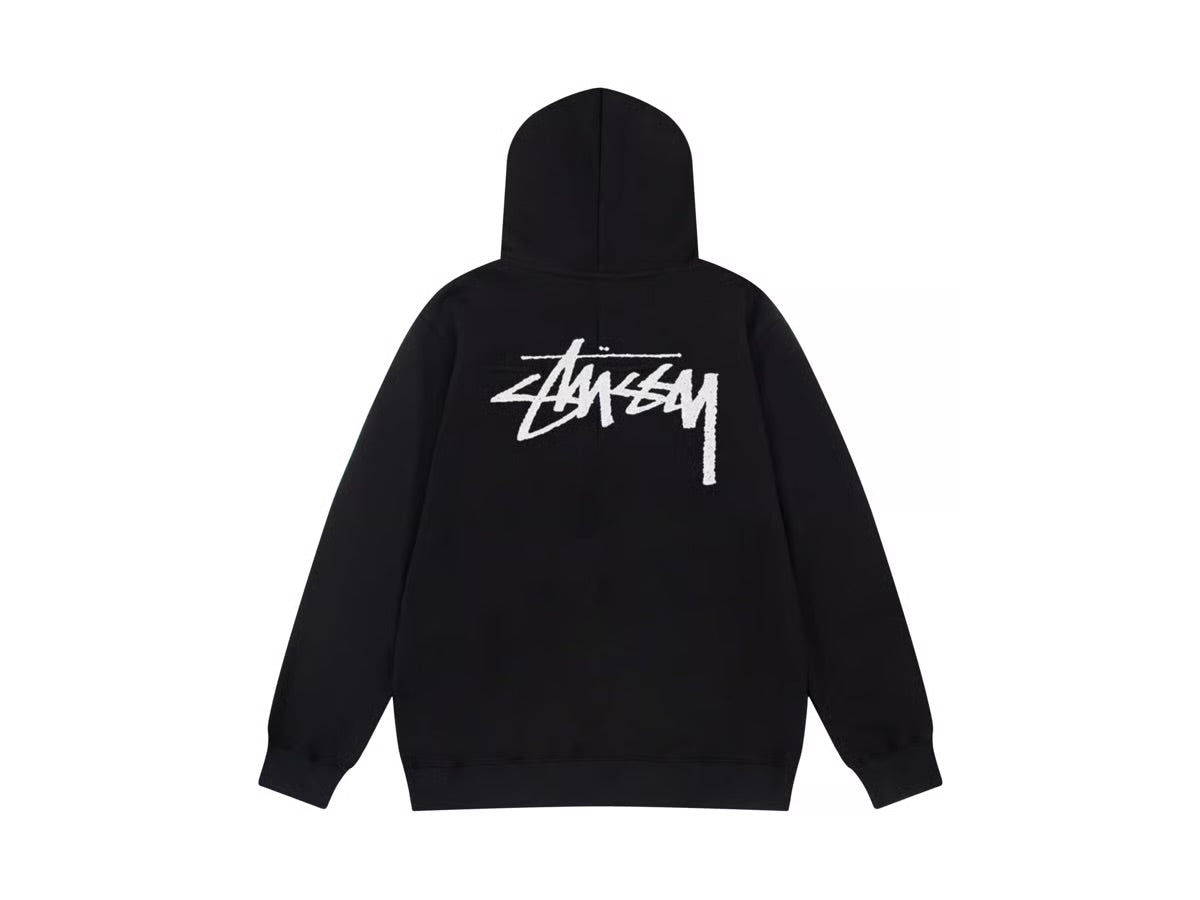 Stussy Classic Hoodie - פוטר סטוסי שחור - SNOWKICK’S