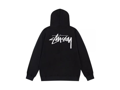 Stussy Classic Hoodie - פוטר סטוסי שחור - SNOWKICK’S
