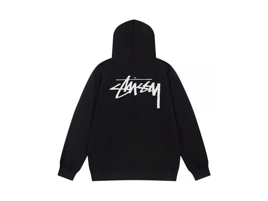 Stussy Classic Hoodie - פוטר סטוסי שחור - SNOWKICK’S