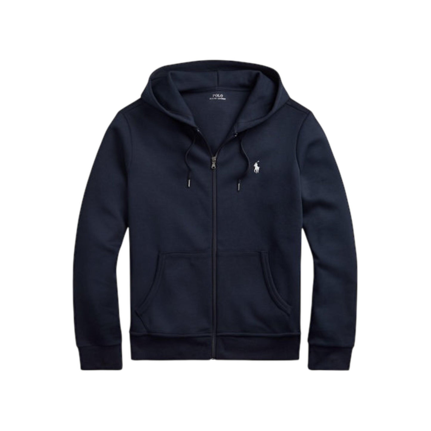 Ralph Lauren Navy Double-Knit Full-Zip Hoodie - ז׳קט ראלף לורן - Snowkicks