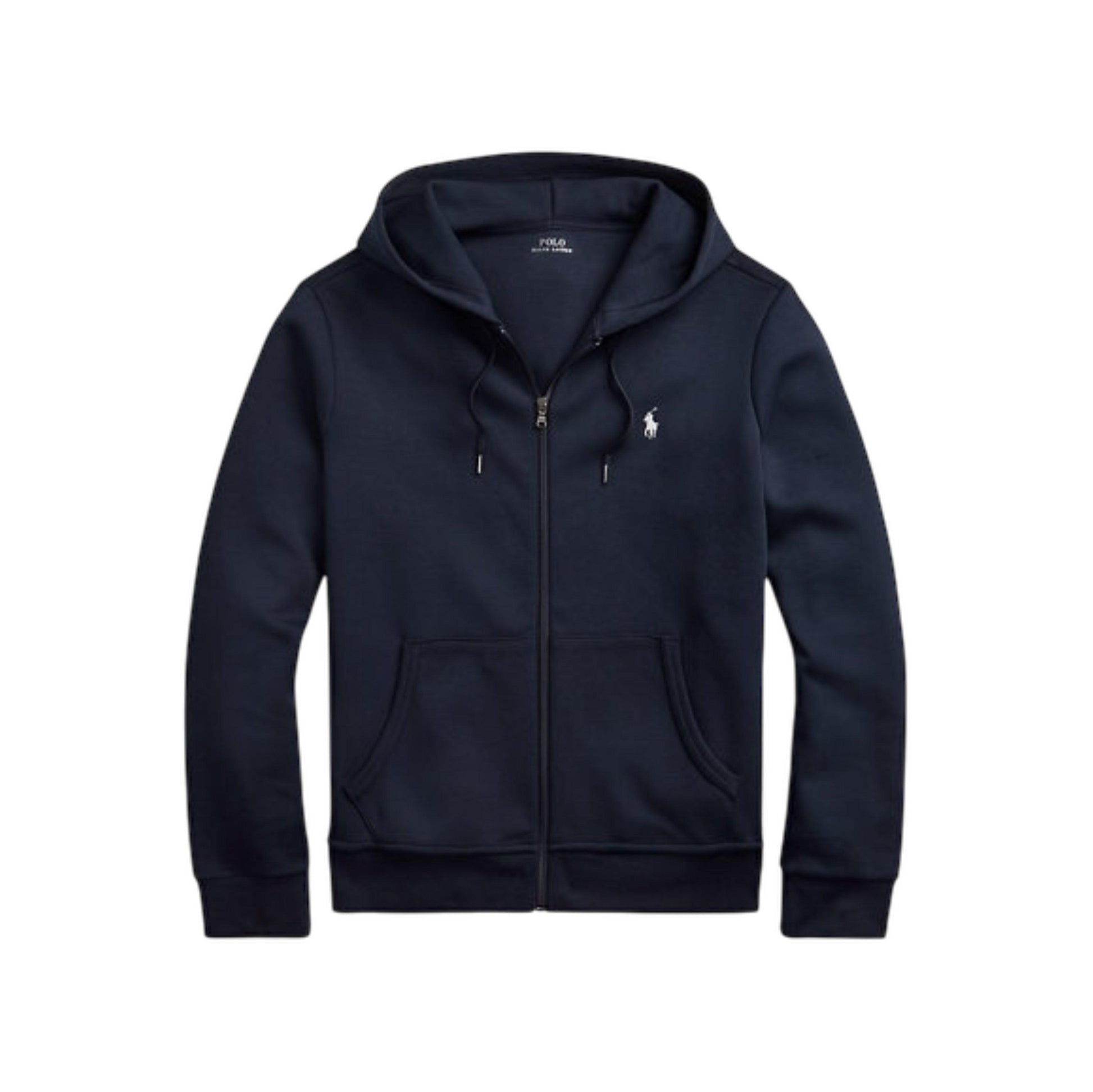 Ralph Lauren Navy Double-Knit Full-Zip Hoodie - ז׳קט ראלף לורן - Snowkicks